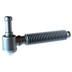 Imagen de Sifón botella simple con tuerca gris Inplast