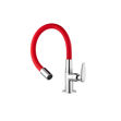 Imagen de Grifo unitario mesa cocina ALLURE MOUVE cromo rojo
