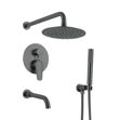 Imagen de Grifería de ducha Monocomando embutir con Transferencia Celtic Grafito