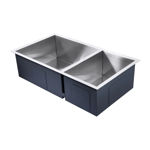 Imagen de Pileta de cocina DREAM doble acero inox(304) 82x45x23 cm