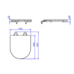 Imagen de Tapa inodoro slow close poliester Link blanca