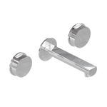 Imagen de Grifería de Lavatorio Bimando de pared Luxury Cromado