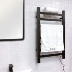 Imagen de Calienta toallas 6 barras negro mate Milano Slim DMC