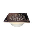Imagen de Rejilla bronce cromada con base reja 15x15 cm