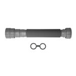 Imagen de Sifón plástico universal corrugado Blukit gris