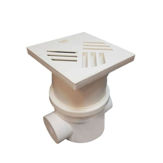 Imagen de Pileta de patio 25x25 2 bocas tapa SMART HOME
