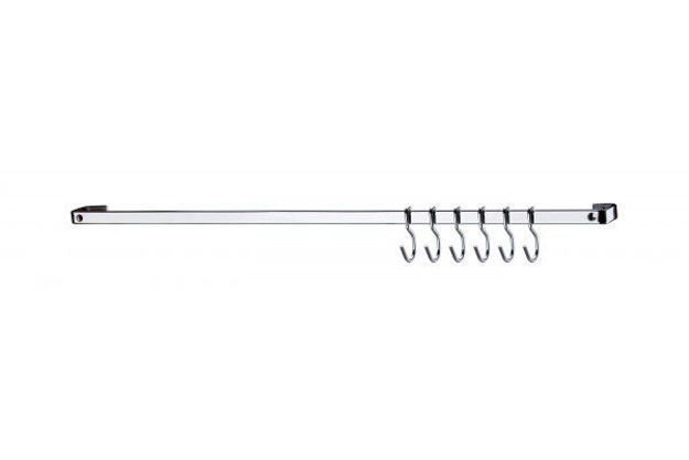Imagen de BARRA PIATINA 45CM - CON 6 GANCHOS
