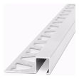 Imagen de Aluminio Guardacanto Quadra 10x10mm x 2,5m Cromo Brillo