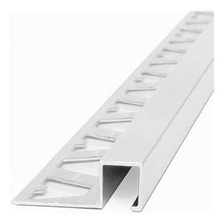 Imagen de Aluminio Guardacanto Quadra 10x10mm x 2,5m Cromo Brillo
