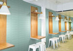Imagen de Cerámica para pared Brick Verde Agua 32x62 cm Brillante