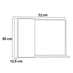 Imagen de Botiquín en madera 71 cm beige COZIMAX