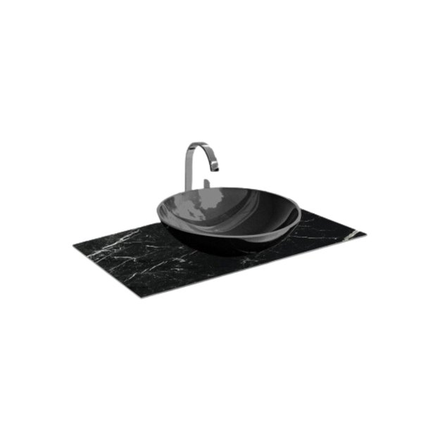 Imagen de Tapa de vidrio 70cm Negro