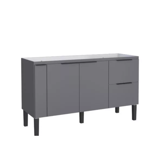 Imagen de Mueble bajo mesada cocina Cisne 150cm gris Cozimax