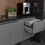 Imagen de Mueble bajo mesada cocina Cisne 150cm gris Cozimax