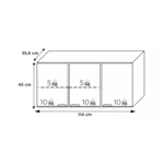 Imagen de Mueble aéreo cocina Flamingo 120cm negro Cozimax