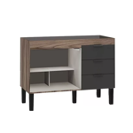 Imagen de Mueble bajo mesada cocina  Flamingo 120 cm negro Cozimax