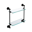 Imagen de Repisa de vidrio doble Negra