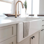 Imagen de Pileta de cocina doble de loza DMC 82X51X25 .