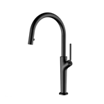 Imagen de Grifería de cocina Monocomando de mesada extensible Negro Mate