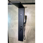 Imagen de Panel de Ducha monocomando exterior con Display, 3 vías Negro Mate