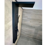 Imagen de Panel de Ducha monocomando exterior con Display, 3 vías Negro Mate