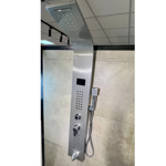 Imagen de Panel de ducha monocomando exterior con transferencia, Display, 5 vías Gris Brillante