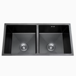 Imagen de Pileta de cocina Dream doble negra 78X43 cm