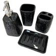 Imagen de Set de accesorios de baño 4 piezas Negro