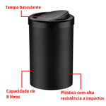 Imagen de Papelera negro