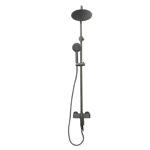 Imagen de Barral de ducha Monocomando exterior con transferencia Loft Gris Satinado