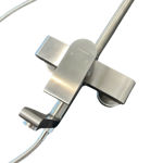 Imagen de Barral de ducha Monocomando exterior con transferencia Loft Gris Satinado