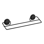 Imagen de TOALLERO DOBLE ADHESIVO 45 CM NEGRO MATE