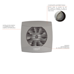 Imagen de Extractor de bañoUC-10 Std.Silver