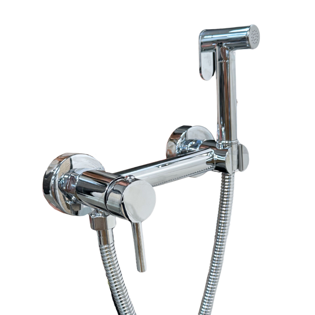 Imagen de Grifería de Ducha higiénica monocomando Exterior Milano Cromada Brillante