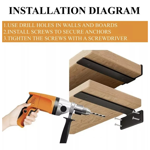 Imagen de Soporte estantería invisible 15 cm