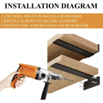 Imagen de Soporte estantería invisible 25 cm