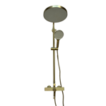 Imagen de Barral de ducha Monocomando Exterior con transferencia Elar Oro mate