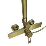 Imagen de Barral de ducha Monocomando Exterior con transferencia Elar Oro mate