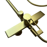 Imagen de Barral de ducha Monocomando Exterior con transferencia Elar Oro mate