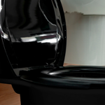 Imagen de Tapa inodoro Oval plástica acolchada Negro