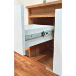Imagen de Mueble de baño suspendido Apollo Rustico Blanco 90 cm con bacha y botiquín