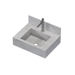 Imagen de Mueble de baño suspendido de porcelanato Pulpis Napoles 60 cm con bacha incorporada