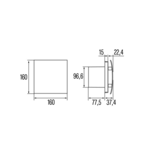 Imagen de Extractor de baño UC-10 Std. Blanco Silentis 10w
