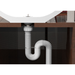 Imagen de Sifón extensible corrugado blanco 150cm Universal