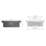 Imagen de Adaptador para sifones 1 1/2" 1 1/4" 7/8"