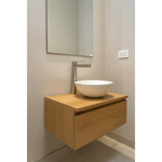 Imagen de Grifería de lavatorio Monocomando alto de mesada Attic Gris Satinado