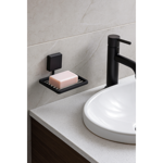 Imagen de JABONERA DE BAÑO NEGRO MATE