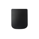 Imagen de Tapa de inodoro Montano Resina UF Negra Cierre Lento