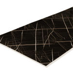 Imagen de Placa de pvc Mármol Negro Gold 122x244cm x 3mm