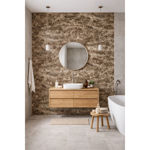 Imagen de Placa de pvc Mármol Brown 122x244cm x 3mm